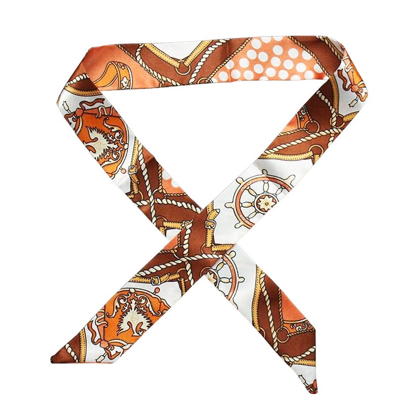 MosBug Fashion Bag Handbag Handle Ribbon Scarf Package Band Hair Head (Pattem A) - Image 3